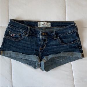 Blue jean Hollister shorts